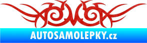 Samolepka Tetování 058 3D karbon červený