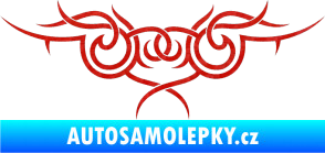 Samolepka Tetování 059 3D karbon červený