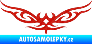 Samolepka Tetování 060 3D karbon červený