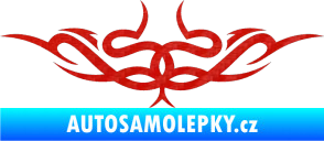 Samolepka Tetování 061 3D karbon červený