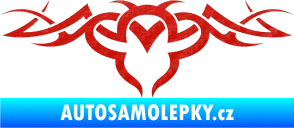 Samolepka Tetování 062 3D karbon červený