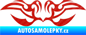Samolepka Tetování 066 3D karbon červený