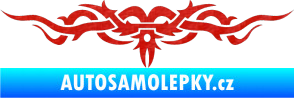 Samolepka Tetování 069 3D karbon červený