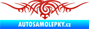 Samolepka Tetování 070 3D karbon červený