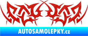 Samolepka Tetování 083 3D karbon červený