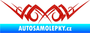 Samolepka Tetování 084 3D karbon červený
