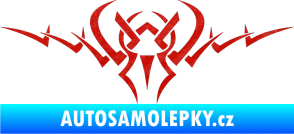 Samolepka Tetování 088 3D karbon červený