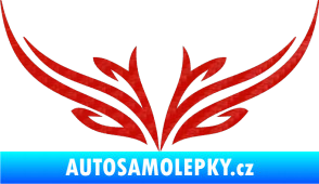 Samolepka Tetování 091 3D karbon červený