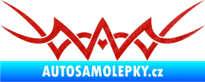 Samolepka Tetování 093 3D karbon červený