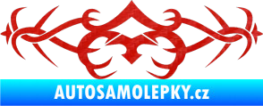 Samolepka Tetování 099 3D karbon červený