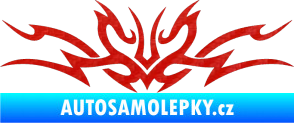 Samolepka Tetování 102 3D karbon červený