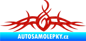 Samolepka Tetování 110 3D karbon červený