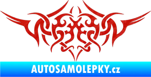 Samolepka Tetování 112 3D karbon červený