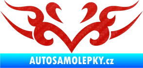 Samolepka Tetování 130 3D karbon červený