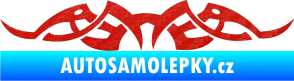 Samolepka Tetování 141 3D karbon červený