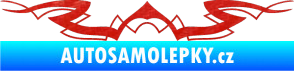 Samolepka Tetování 145 3D karbon červený