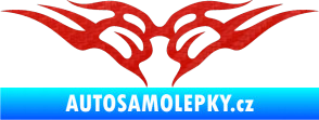 Samolepka Tetování 146 3D karbon červený