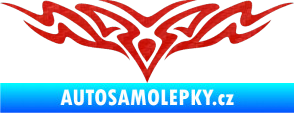 Samolepka Tetování 149 3D karbon červený