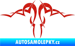 Samolepka Tetování 188 3D karbon červený