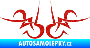 Samolepka Tetování 189 3D karbon červený