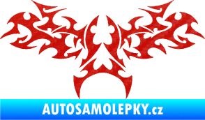 Samolepka Tetování 201 3D karbon červený