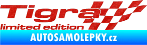 Samolepka Tigra limited edition pravá 3D karbon červený