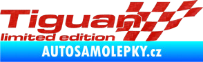Samolepka Tiguan limited edition pravá 3D karbon červený