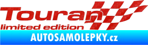 Samolepka Touran limited edition pravá 3D karbon červený