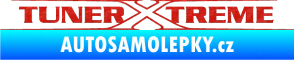 Samolepka Tuner extreme obrys 3D karbon červený