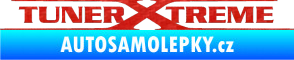 Samolepka Tuner extreme plny 3D karbon červený