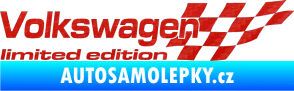 Samolepka Volkswagen limited edition pravá 3D karbon červený