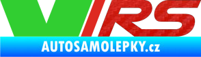 Samolepka VRS barva 3D karbon červený