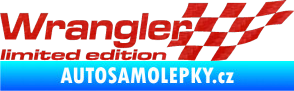Samolepka Wrangler limited edition pravá 3D karbon červený