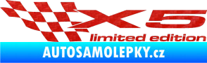 Samolepka X5 limited edition levá 3D karbon červený