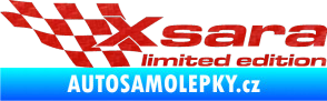 Samolepka Xsara limited edition levá 3D karbon červený