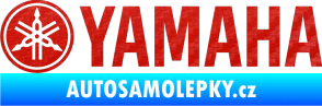 Samolepka Yamaha 001 3D karbon červený