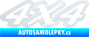 Samolepka 4x4 varianta 007 3D karbon bílý