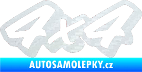 Samolepka 4x4 varianta 009 3D karbon bílý