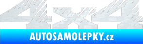 Samolepka 4x4 varianta 012 3D karbon bílý