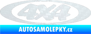 Samolepka 4x4 varianta 019 3D karbon bílý