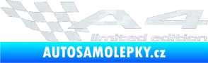 Samolepka A4 limited edition levá 3D karbon bílý