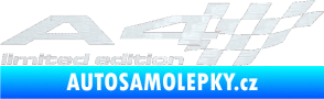 Samolepka A4 limited edition pravá 3D karbon bílý