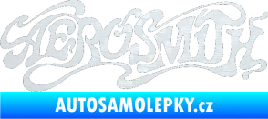 Samolepka Aerosmith 004 3D karbon bílý