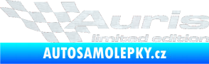 Samolepka Auris limited edition levá 3D karbon bílý