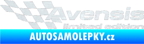 Samolepka Avensis limited edition levá 3D karbon bílý