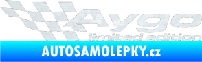 Samolepka Aygo limited edition levá 3D karbon bílý