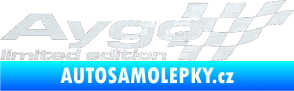 Samolepka Aygo limited edition pravá 3D karbon bílý