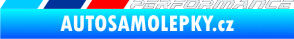 Samolepka BMW M Performance 3D karbon bílý