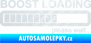 Samolepka Boost loading 3D karbon bílý