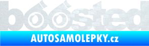 Samolepka Boosted turbo 3D karbon bílý